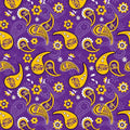 LSU Tigers - Paisley 44"/45" Fabric per yard