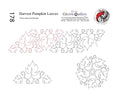178 Harvest Pumpkin Leaves Pantograph with Blocks by Linda V. Taylor