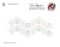 043 Feathered Flower Pantograph by Linda V. Taylor
