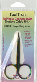 Large Ring Scissors Titanium Oxide Finish