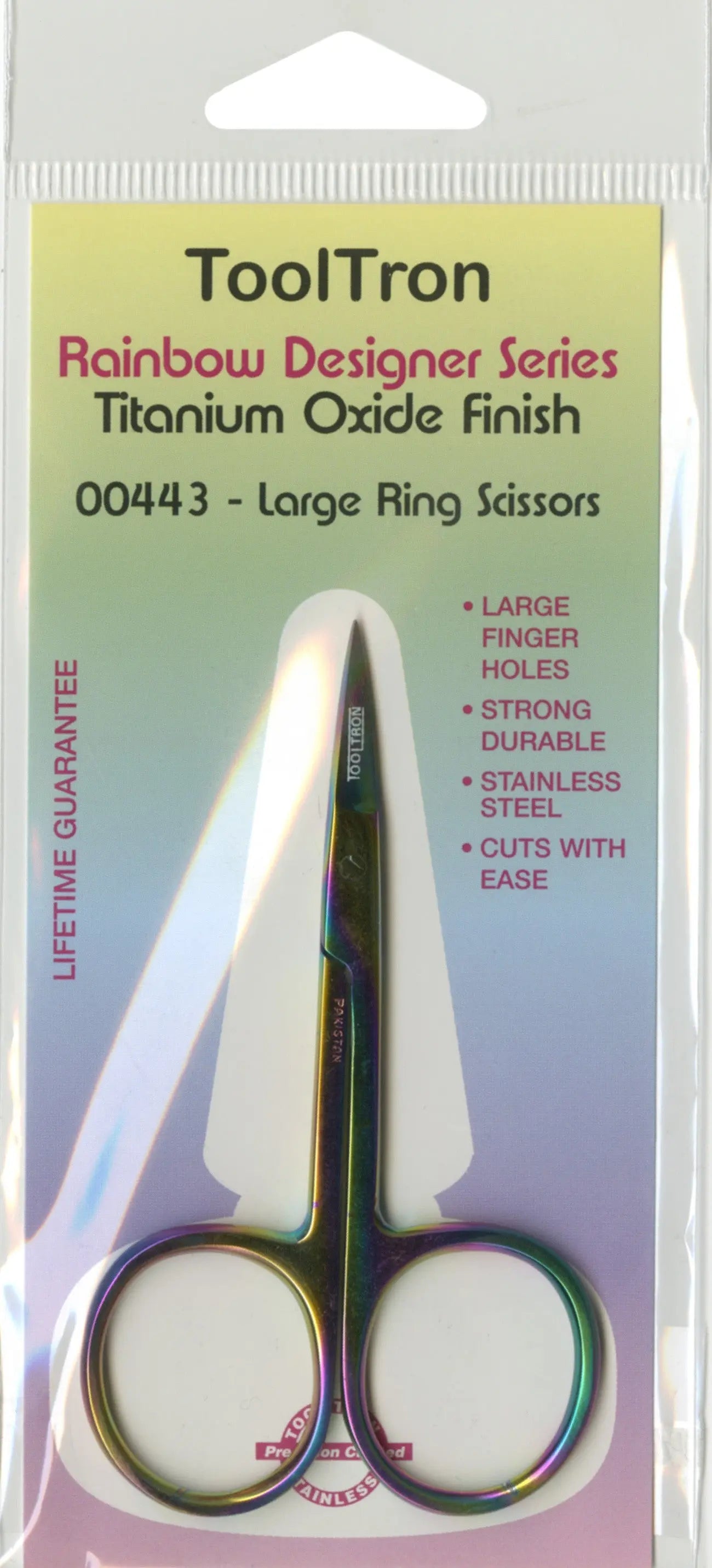 Large Ring Scissors Titanium Oxide Finish