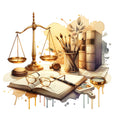 Law Office Fabric Panel 12