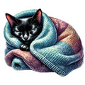 Lazy Cats Fabric Panel 13