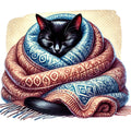 Lazy Cats Fabric Panel 20