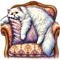 Lazy Cats Fabric Panel 23