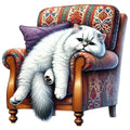 Lazy Cats Fabric Panel 5