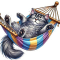 Lazy Cats Fabric Panel 9