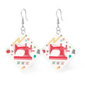 Leather Square Earrings My Happy Place