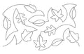 Leaves E2E Pantograph for Quilting