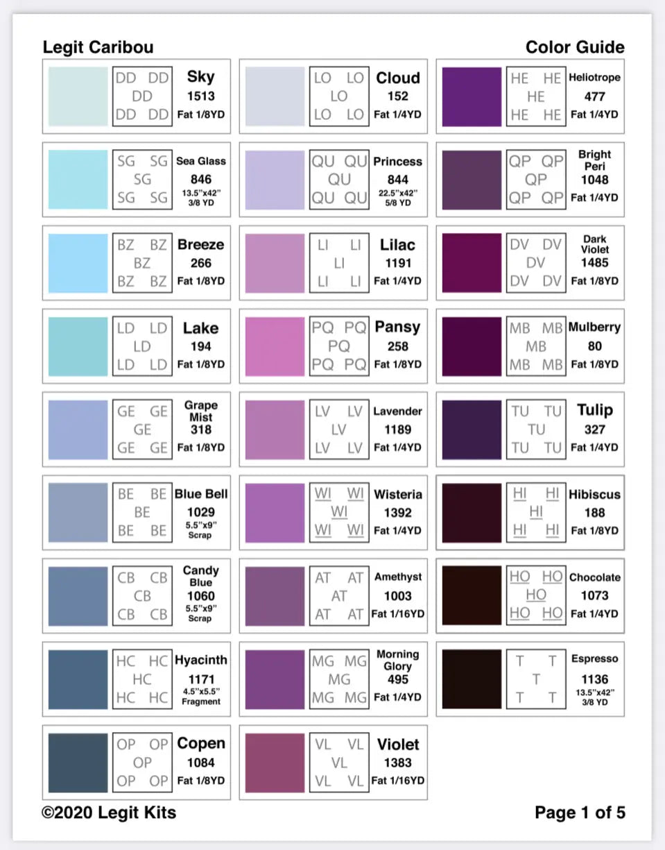 Legit Caribou Quilt Kit