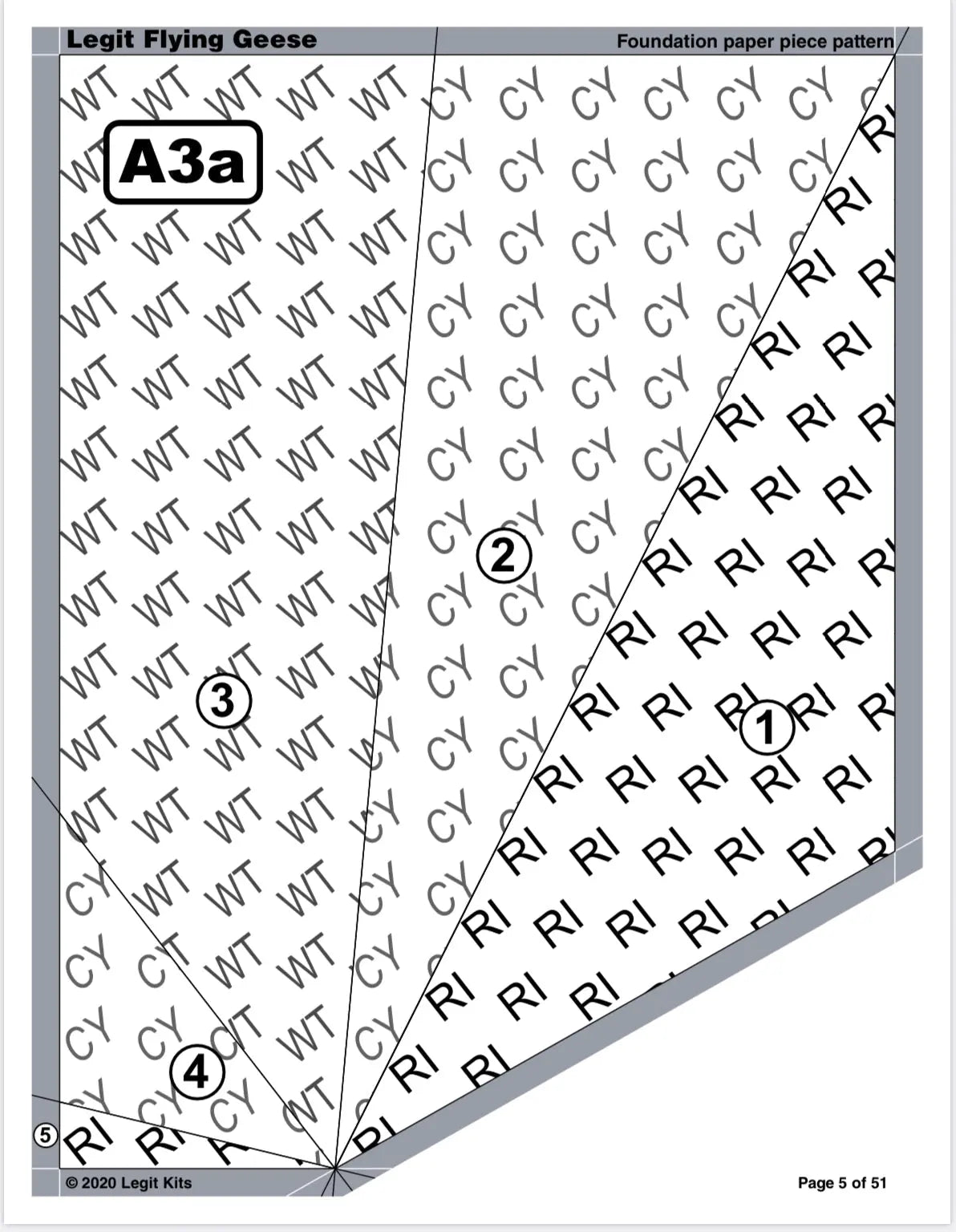 Legit Flying Geese Pattern