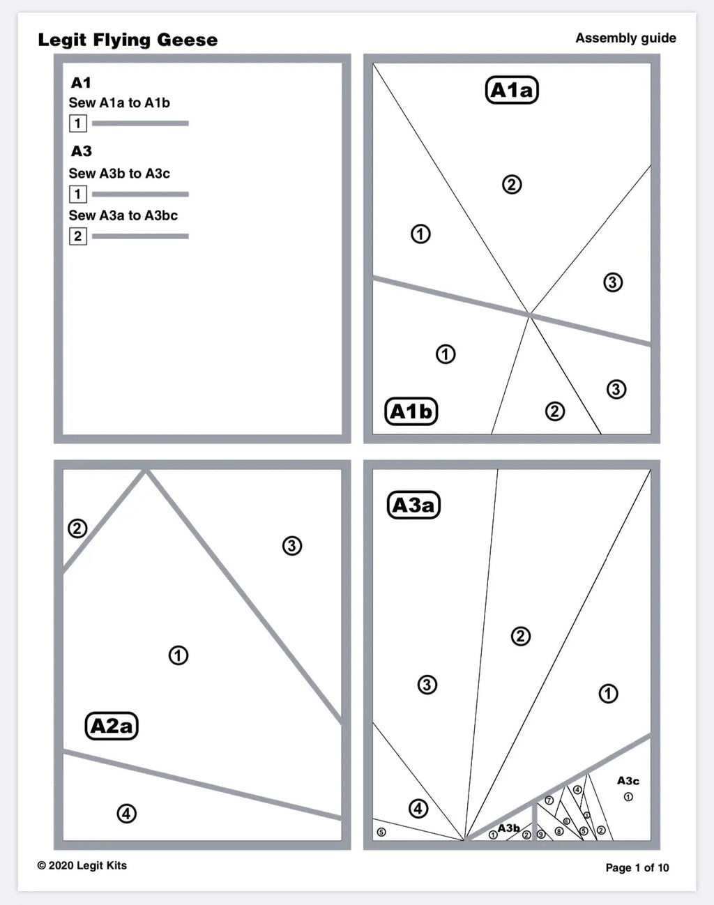 Legit Flying Geese Quilt Kit