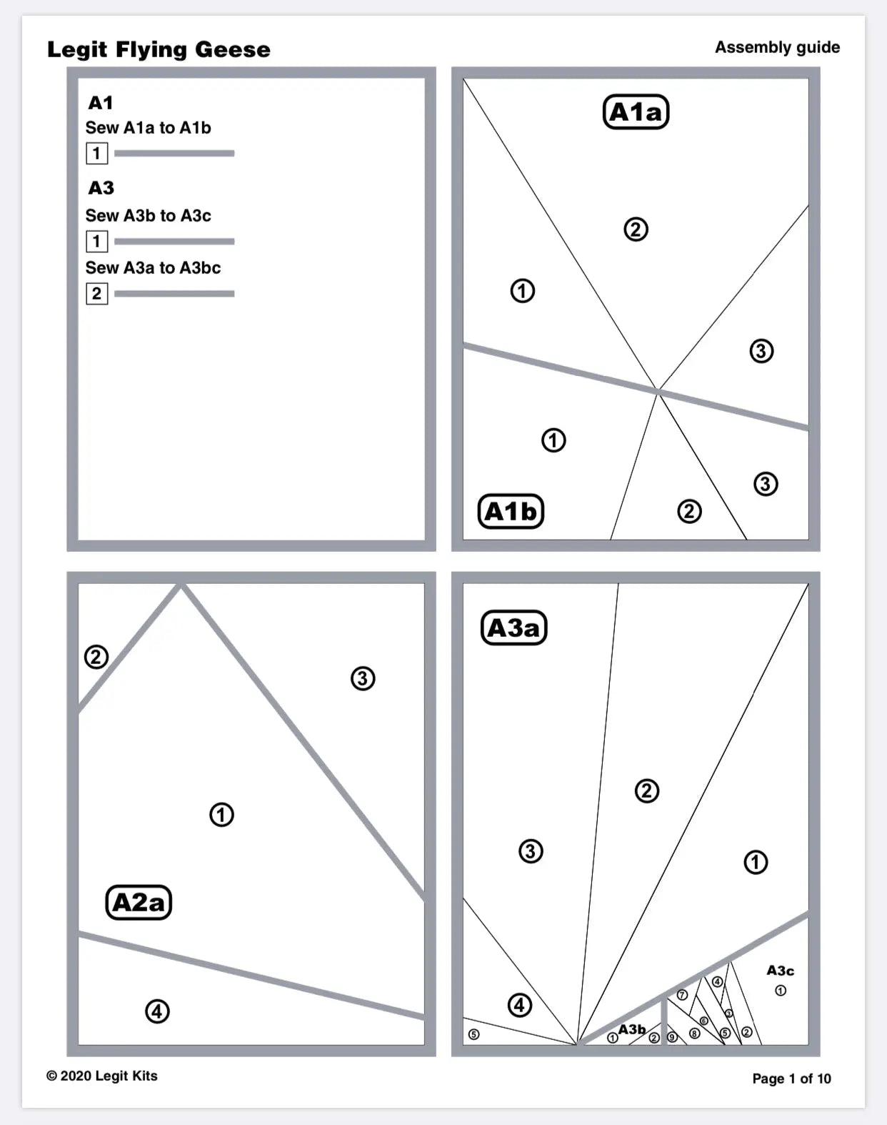 Legit Flying Geese Quilt Kit