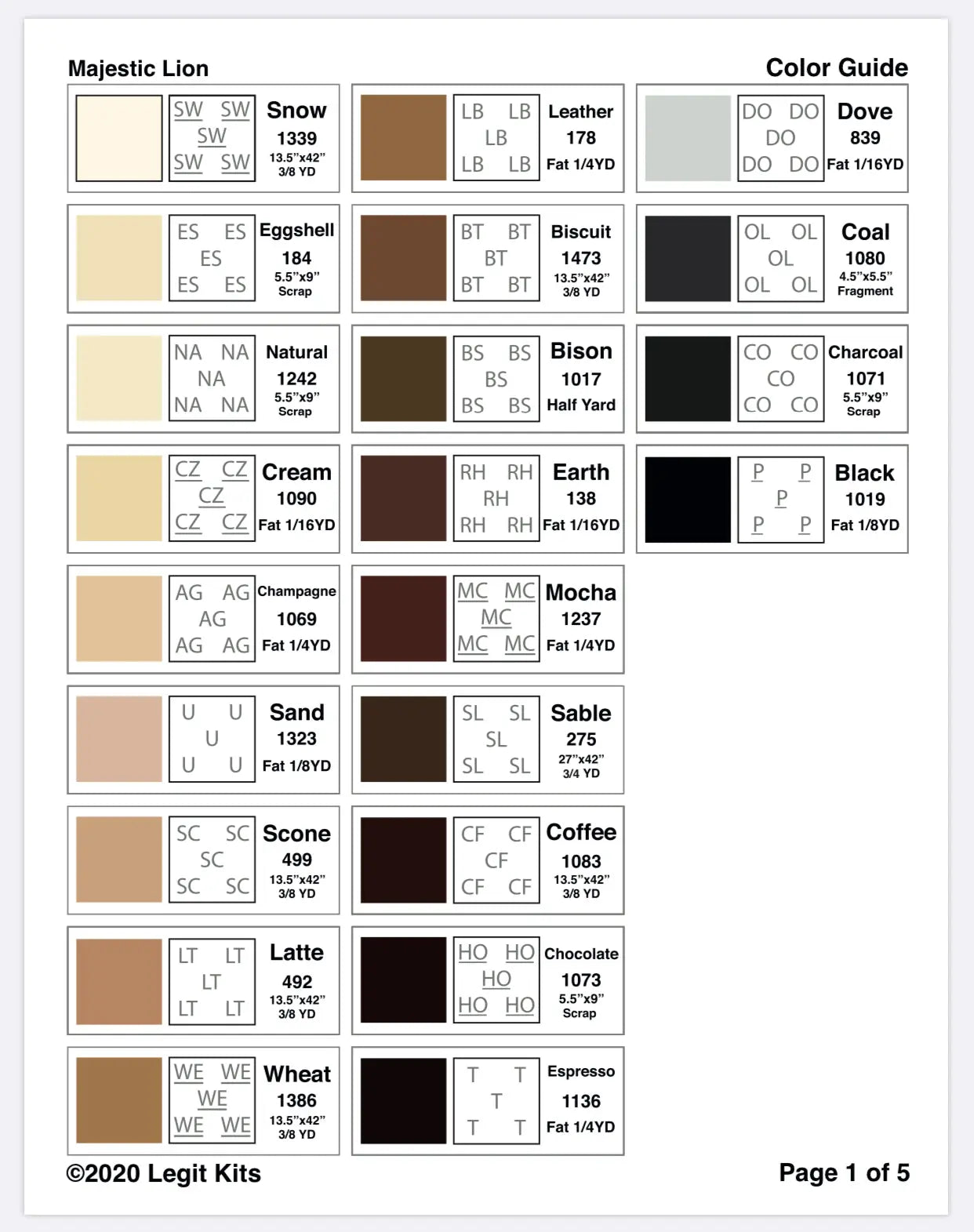 Legit Lion Full Quilt Kit