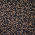 Leopard Charcoal Mocha Faux Fur 1/2 Yard