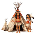 Life Of Native American Fabric Panel 1
