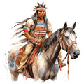 Life Of Native American Fabric Panel 6
