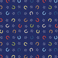 Lil' Buckaroos - Lil' Horseshoes - Navy 44" / 45" Fabric Per Yard