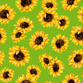 Lime Sunflower Dance 45" wide Fabric per yard