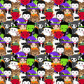 Little Monsters - Trick or Treaters Collage 44" / 45" Fabric Per Yard