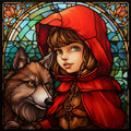 Little Red Riding Hood Fabric Panel 6