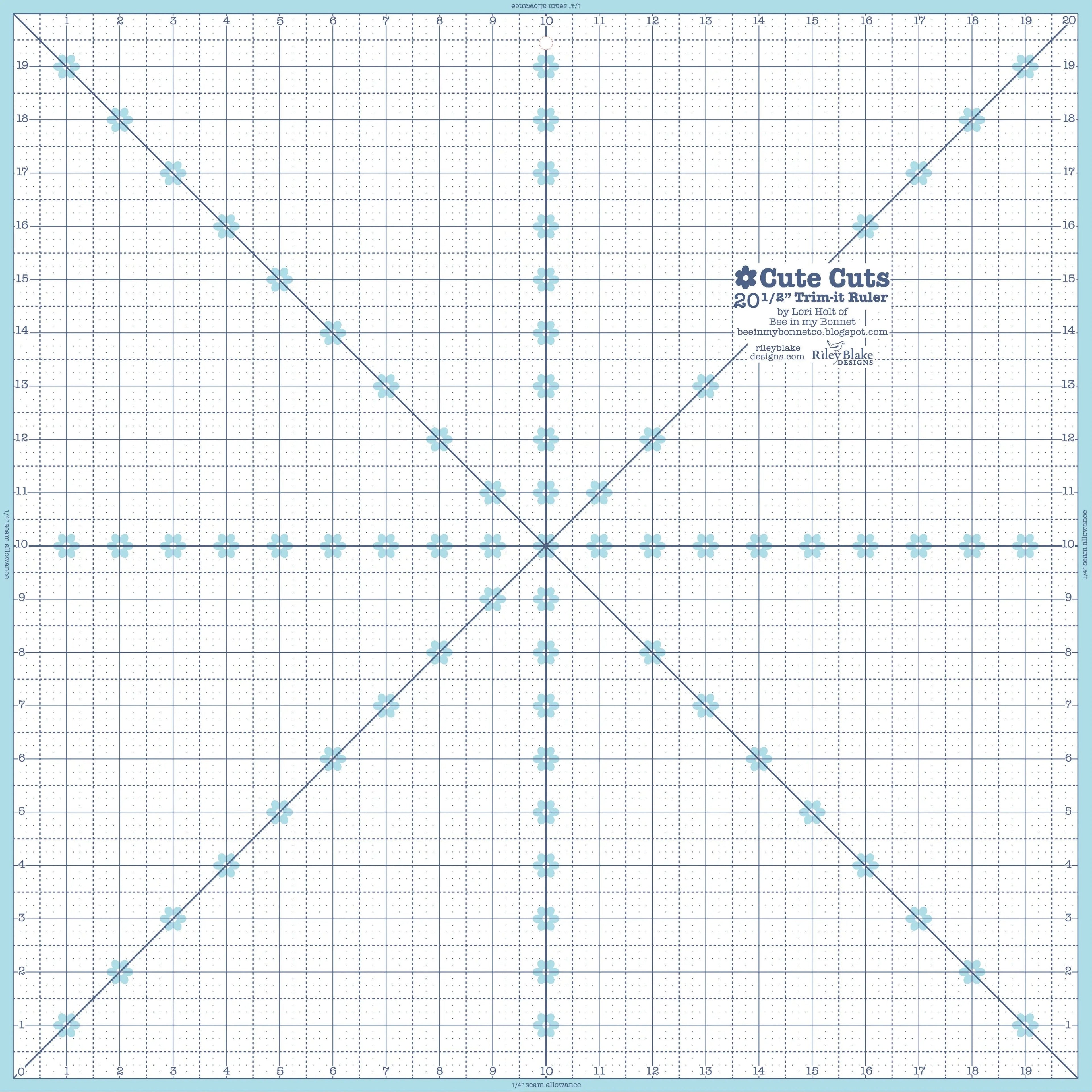 Lori Holt Trim It Ruler 20.5" Square