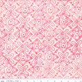 Love Punch Batiks - Piggy Pink 44"/45" Fabric Per Yard