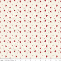 Love You Always - Hearts - Cream 44"/45" Fabric Per Yard