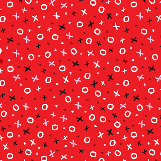 Love You Fur-Ever - Hugs & Kisses - Red 44" / 45" Fabric Per Yard