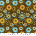 Lt Brown Lucky Medallion 45" Wide Cotton Fabric Per Yard