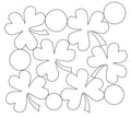 Lucky Shamrocks E2E Pantograph for Quilting