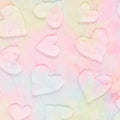 Pastel Luxe Cuddle Sorbet Hearts 58/60" Fabric Per Yard