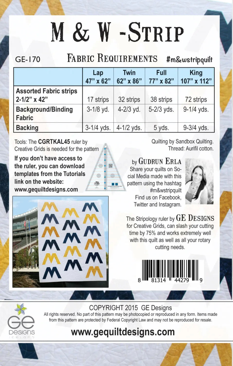 M & W Strip Pattern