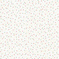 Dots Metallic White Multi Merry Mix 43"/44" Cotton Fabric Per Yard
