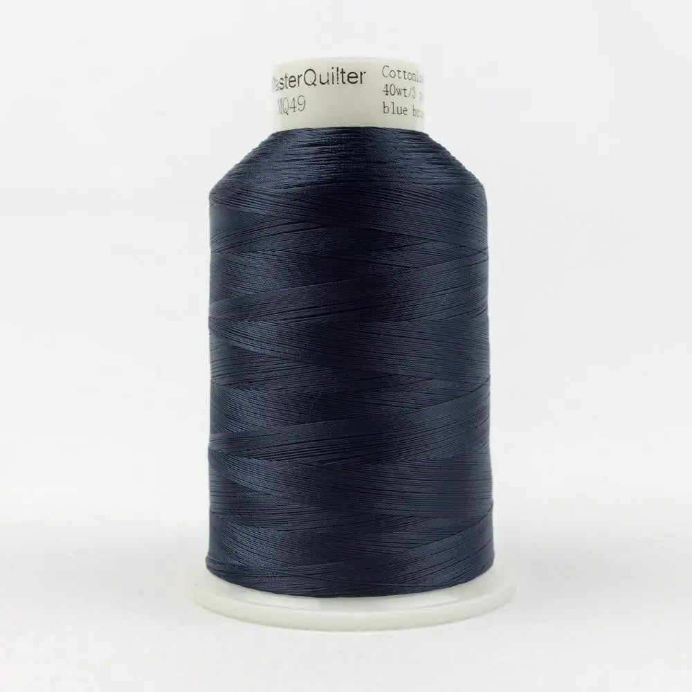 MQ49 - Master Quilter™ 40wt All Purpose Blue Brown Polyester Thread