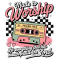 Made to Worship Retro Cassette Fabric Panel 1