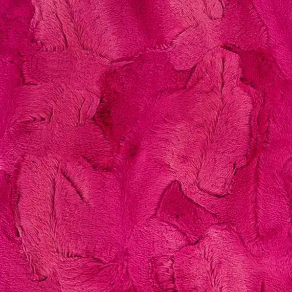 Magenta Luxe Cuddle Hide 58/60" Fabric per yard
