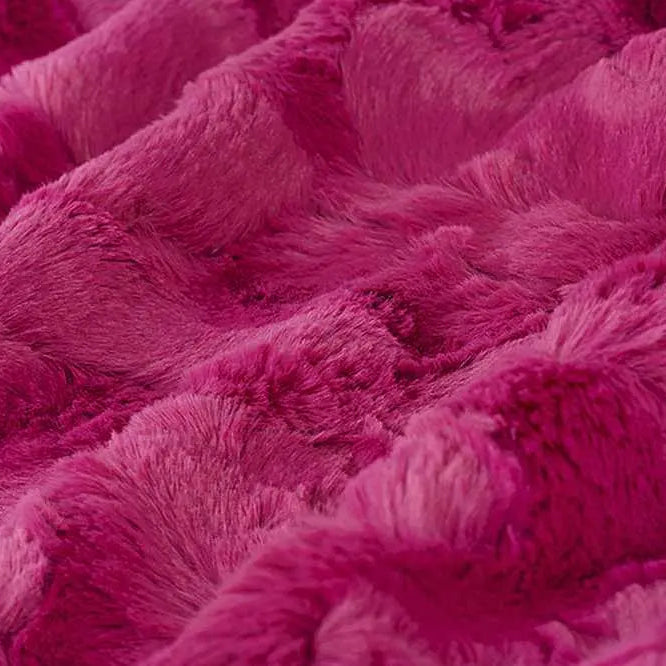 Magenta Luxe Cuddle Hide 58/60" Fabric per yard