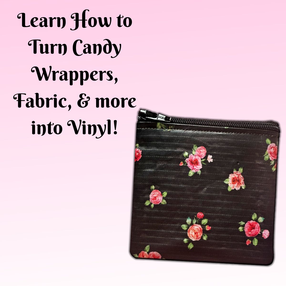 Make it Vinyl  Zipper Bags In the Hoop Machine Embroidery Design Set Pickle Pie Designs