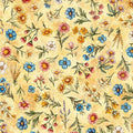 Marigold Floral Toss Lil Farmers Cotton 44"/45" Fabric Per Yard