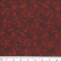 Maroon Harvest Leaves 45" Wide Cotton Fabric Per Yard