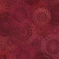 Maroon and Red Operetta Lace Flowers Cotton 43"/44" Fabric Per Yard