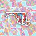 Maryland State Quilt Stickers