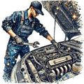 Mechanics Fabric Panel 15