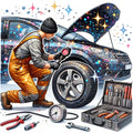 Mechanics Fabric Panel 9