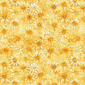 Melon Sunflower Serenade Flower Blender Cotton 44/45 Fabric Per Yard