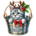 Meowy Christmas Fabric Panel 21