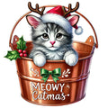Meowy Christmas Fabric Panel 5