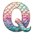 Mermaid Letter Q Fabric Panel