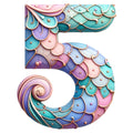 Mermaid Number 5 Fabric Panel